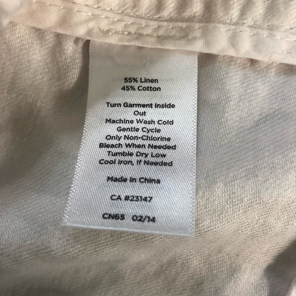 EUC! Talbots White Linen Jacket Size Large Petite - Picture 13 of 13